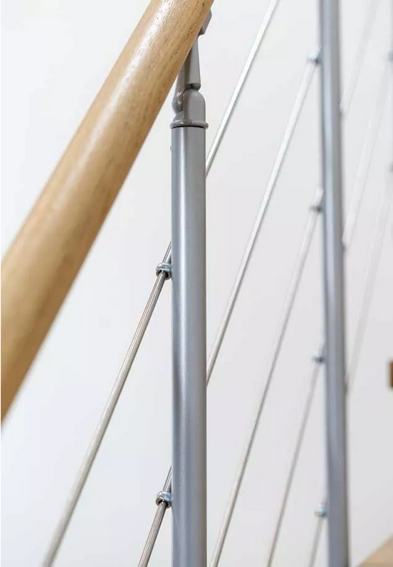 DOLLE SYDNEY - modulové schody přímé do 270 cm, zábradlí CLASSIC III